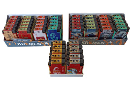 Зажигалка кнопка Турбо KR-035 кнопка+колесико