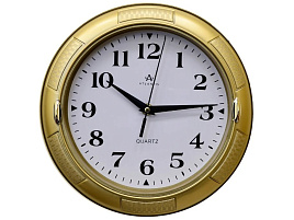Часы настенные Atlantis 25*25 TLD-6356 золото