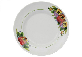 Тарелка мелкая 19см 4С0433Ф34 Анютины глазкии