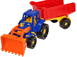 Трактор И-2397 Бульдозер с прицепом