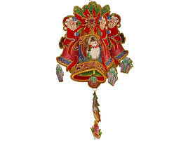 Украшение бумажное объемное 28*30 KL1628 Колокольчик