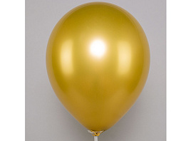 Шар надувной 12 хром золотой (50шт) ч54470