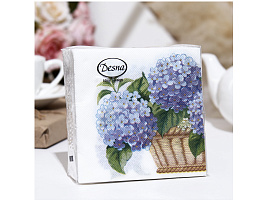 Салфетки 40л.Design Гортензия