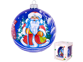 Шар 100 Дед Мороз с посохом 2 КУ-100-203060 упак