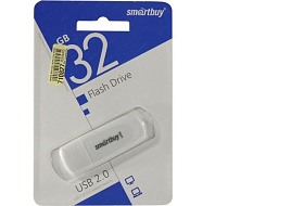 Флеш-драйв Smart Buy 32Gb SB032GB2SCW Scout White белый