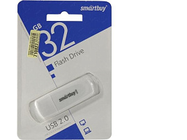 Флеш-драйв Smart Buy 32Gb SB032GB2SCW Scout White белый 4123