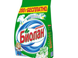 Стиральный порошок Биолан Автомат 2400г Белые цветы