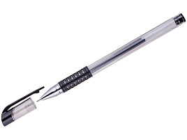 Ручка гел. OfficeSpace GP905BK_6597 черная, 0,5мм, грип, игольчатый стержень