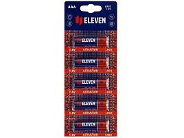 Батарейка Eleven LR3 5бл отрывной набор