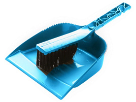 Щетка для пола Ленивка + совок Практик SV3855 аквамарин