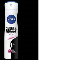 Дезодорант Nivea 150мл Нев.защ.д/черн.и бел.Clear ж.роз(Nivea)82237