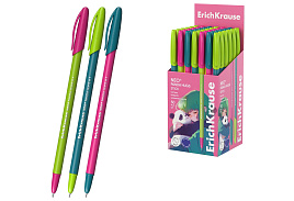 Ручка Erich Krause 63101 Neo® Stick Panda Hugs 0.7, Super Glide Technology, цвет чернил синий