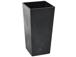 Кашпо цветочное FINEZJA ECO 070346/5312 черный бетон