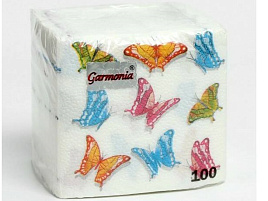 Салфетки 100л. Гармония цвета Бабочки
