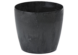 Кашпо цветочное 2л Магнолия 202 черный бетон