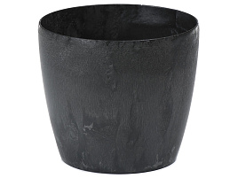 Кашпо цветочное 2л Магнолия 202 черный бетон