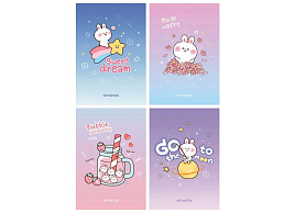 Блокнот 40л. Meshu MS_54399 "The cat's journey", А6, матовая ламинация, выборочный УФ-лак