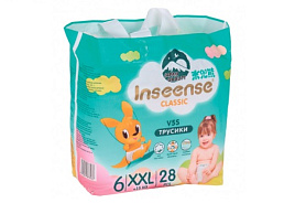 Подгузники Inseense Classic №6 V5S р-р XXL 15+кг 28шт трусики изумрудные