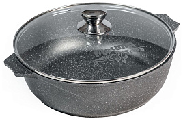 Жаровня 28см с/кр Мечта 34701/8805 Гранит серая