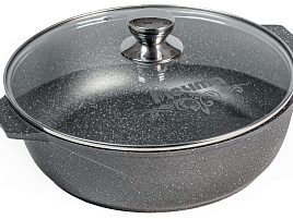 Жаровня 28см с/кр Мечта 34701/8805 Гранит серая