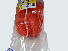 Мочалка для тела Шарик Бантик из сетки  0041