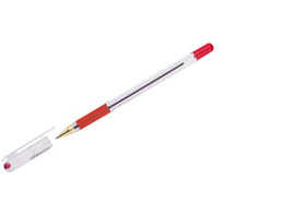 Ручка MunHwa BMC-03 MС Gold красная на маслянной основе, 0,5мм, штрих-код