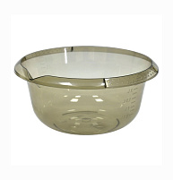 Миска пластик 2л 400214 дымчатая прозрачная