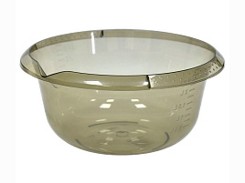 Миска пластик 2л 400214 дымчатая прозрачная