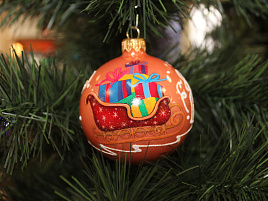 Шар 80 Подарки на санях КР-80-193115