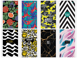 Блокнот 48л. BG Б6ск48 62649 "Микс. Ассорти", А6 на скрепке