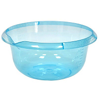Миска пластик 2л 400212 голубая прозр.