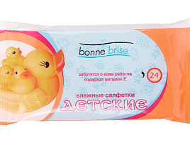 Влажные салфетки Детские 24шт Bonne Brise М