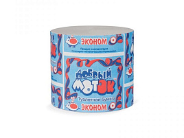 Туалетная бумага б/вт Добрый Моток макси синяя 0118