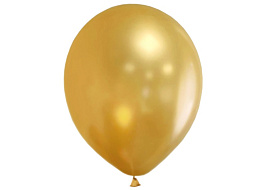 Шар надувной 12 металлик золотой (50шт) ч06545