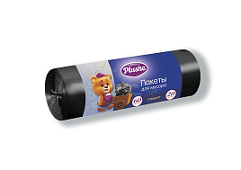 Мешок для мусора Plushe 60л.20шт.29*68см 6,4мкм 19036