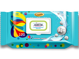 Влажные салфетки  Ан. Вестар М 120шт. клапан