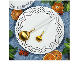 Тарелка обеденная 24см 448707 Вэнсдей