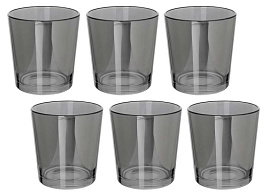 Набор стаканов 6шт 1249/06/5662 Сияющий графит