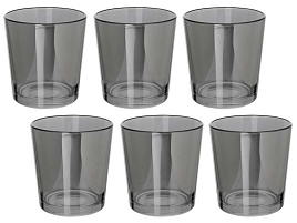 Набор стаканов 6шт 1249/06/5662 Сияющий графит