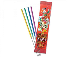 Бенгальские свечи ТР-160 Спектр цветные 6шт 21см