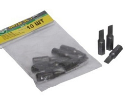 Набор бит Кедр 25мм №2 10шт прямые 054-0252