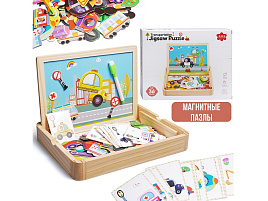 Логическая игрушка D2313 Пазл магнитный "Планшет Машинки"