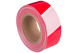 Лента сигнальная Стандарт 50мм*200м красно-белая полиэтилен