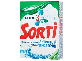 Стиральный порошок Sorti Автомат 350г Активный кислород М Голубой поток(Казань)