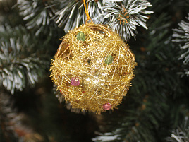 Подвеска пластик Шар 12см E0614