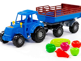 Трактор 02277 Мастер с прицепом №2 + набор продуктов