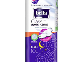 Прокладки Белла Нова Классик Макси драй с кр.5к.10шт.3105/6823 синие