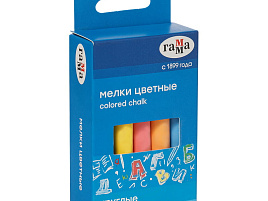 Набор мелков шк. цв. 10цв. Гамма 909193 мягкие, круглые, картон. упак., европодвес
