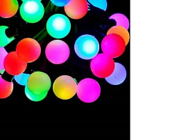 Электрогирлянда шар 16л  5м колор