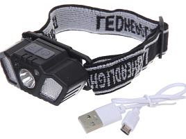 Фонарь налобный от аккумулятора 7LED 855-349